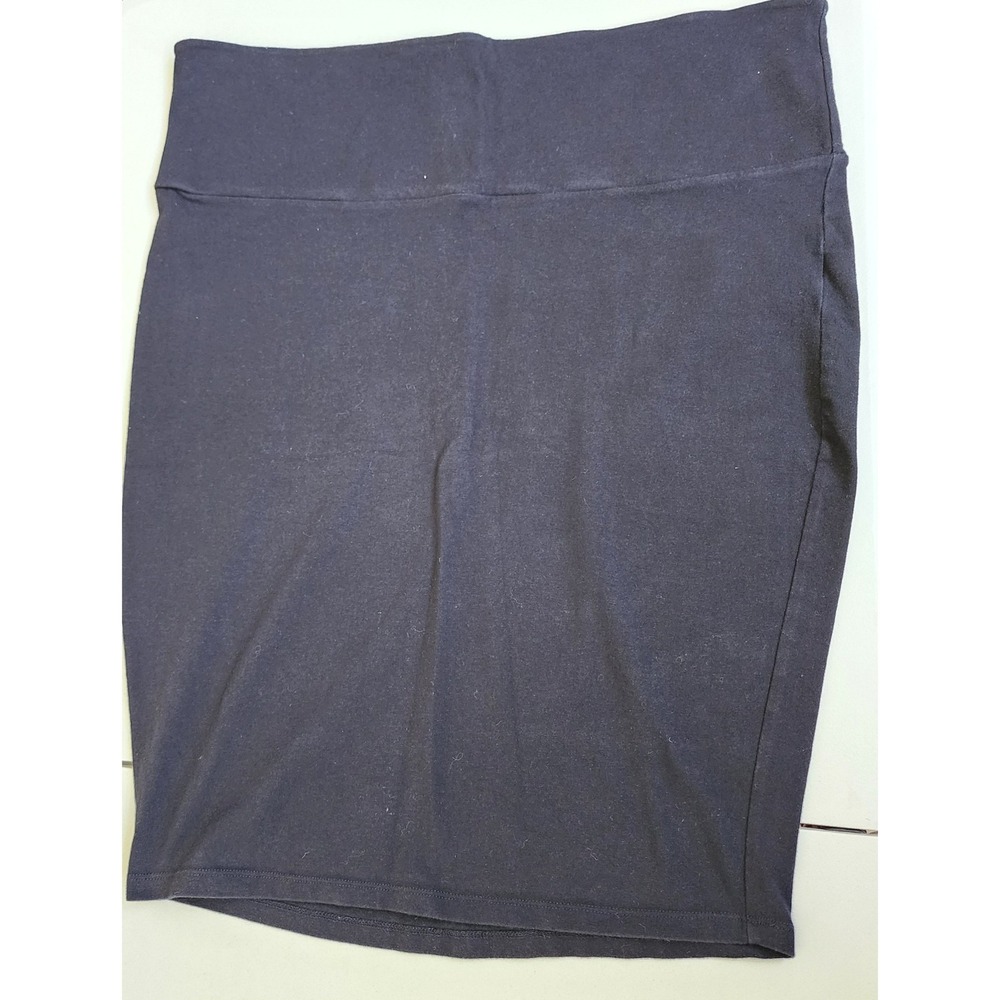 Torrid Black Cotton Spandex Mini Skirt Plus sz 3 Wide Waistband Bodycon Stretch